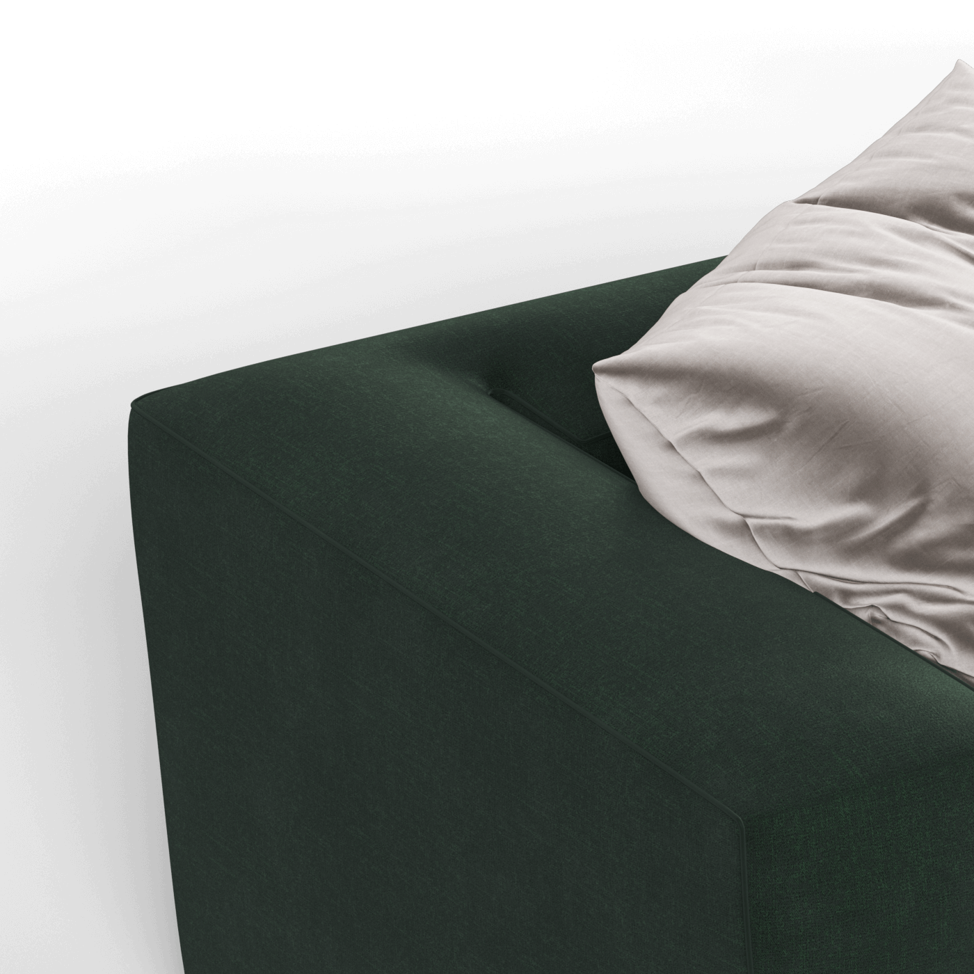 Savile Sofa — Compact Form with Wide Straight Armrests