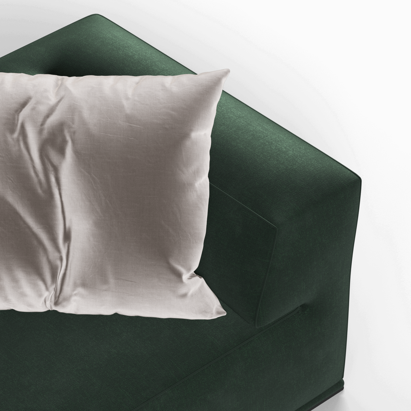 Savile Sofa — Compact Form with Wide Straight Armrests