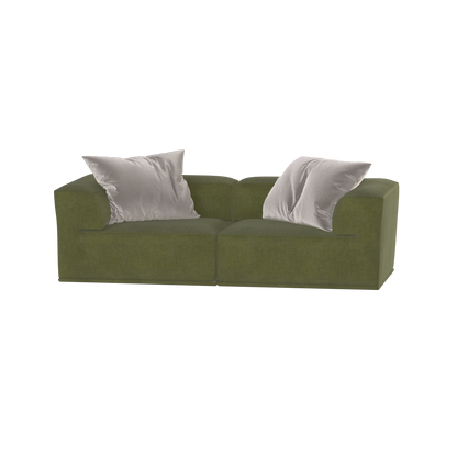 Savile Sofa — Compact Form with Wide Straight Armrests