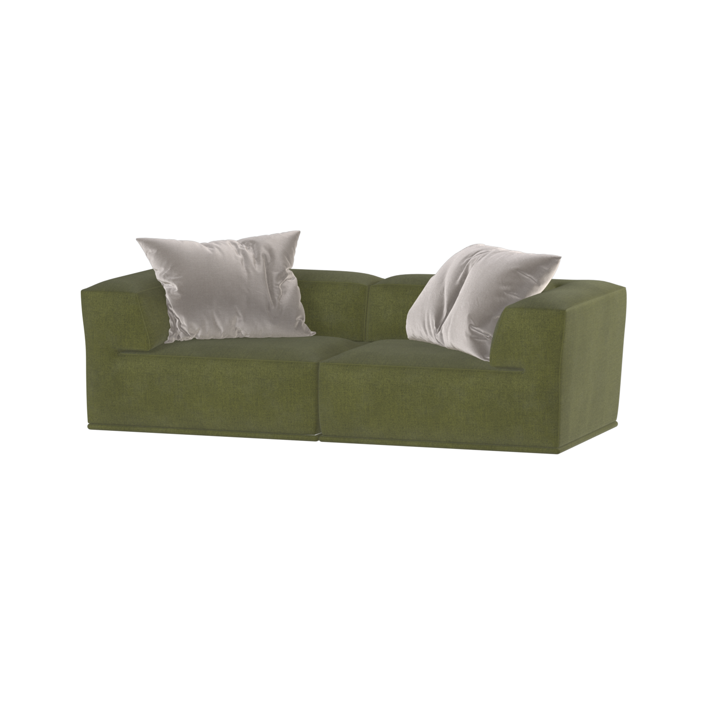 Savile Sofa — Compact Form with Wide Straight Armrests