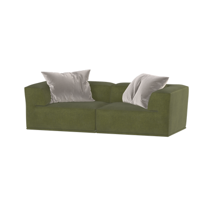 Savile Sofa — Compact Form with Wide Straight Armrests
