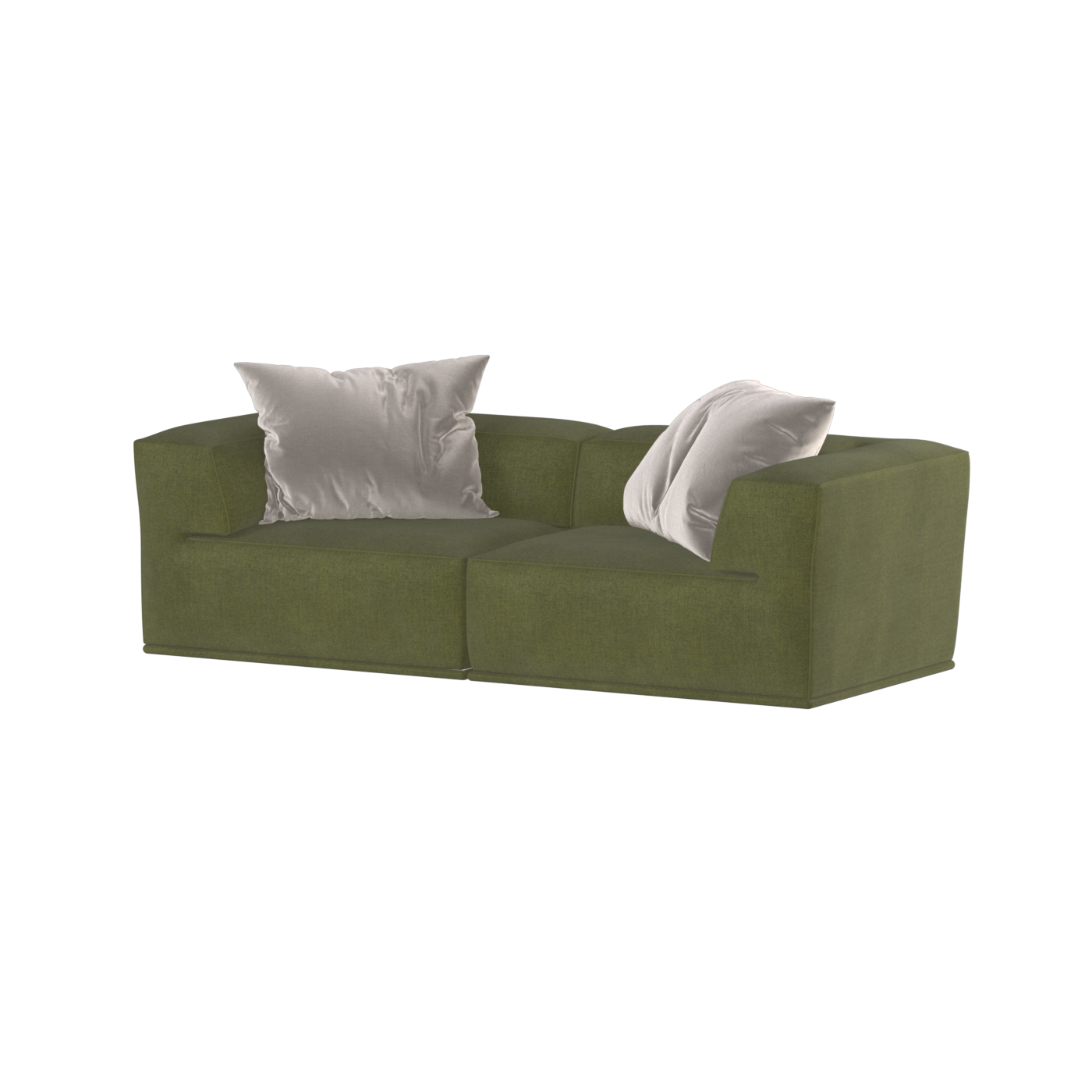 Savile Sofa — Compact Form with Wide Straight Armrests
