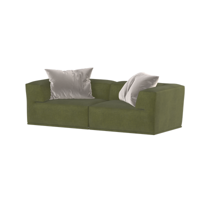 Savile Sofa — Compact Form with Wide Straight Armrests
