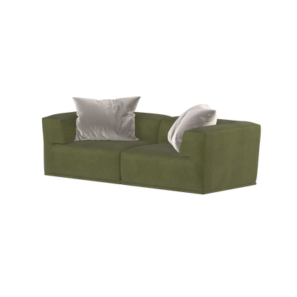 Savile Sofa — Compact Form with Wide Straight Armrests