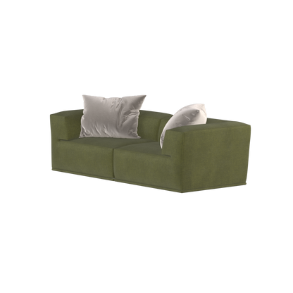 Savile Sofa — Compact Form with Wide Straight Armrests