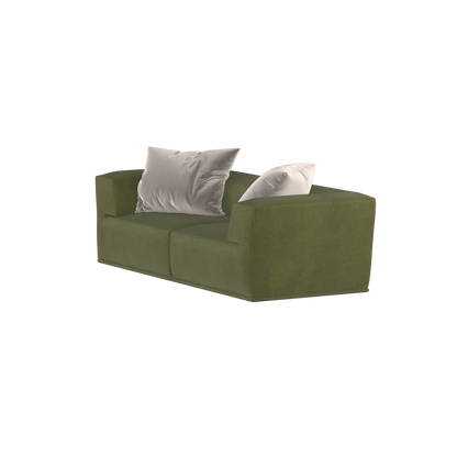 Savile Sofa — Compact Form with Wide Straight Armrests