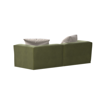 Savile Sofa — Compact Form with Wide Straight Armrests