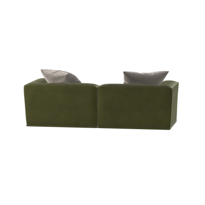 Savile Sofa — Compact Form with Wide Straight Armrests