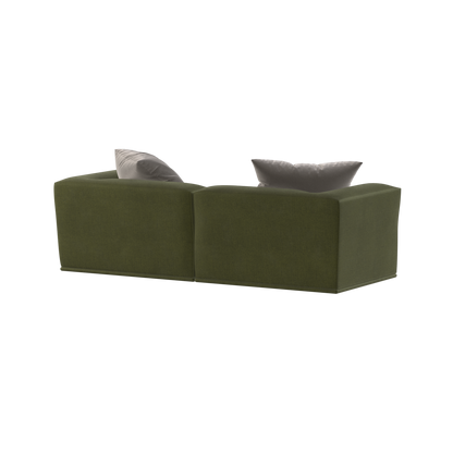 Savile Sofa — Compact Form with Wide Straight Armrests