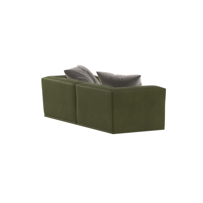 Savile Sofa — Compact Form with Wide Straight Armrests