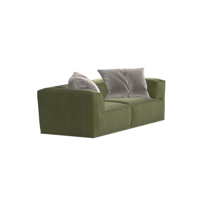 Savile Sofa — Compact Form with Wide Straight Armrests