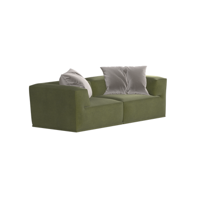 Savile Sofa — Compact Form with Wide Straight Armrests