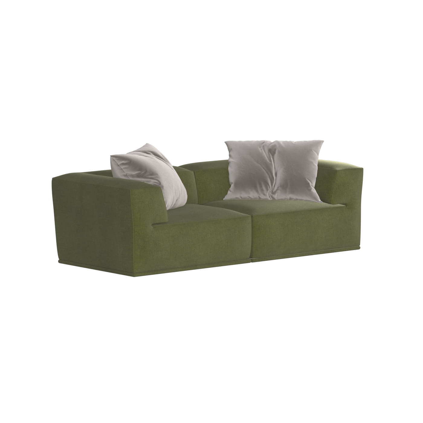 Savile Sofa — Compact Form with Wide Straight Armrests