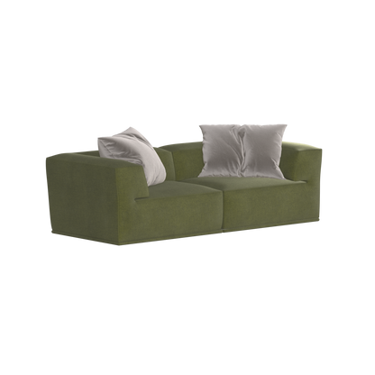 Savile Sofa — Compact Form with Wide Straight Armrests