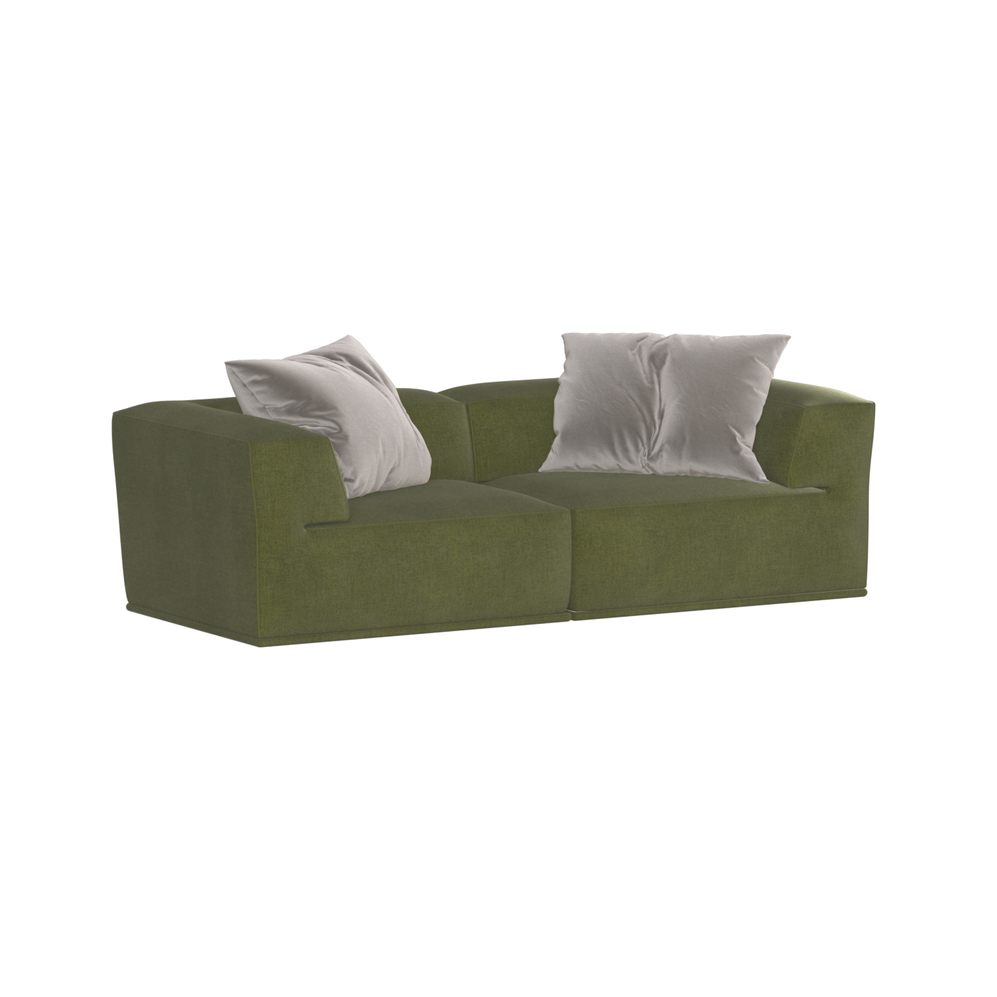 Savile Sofa — Compact Form with Wide Straight Armrests