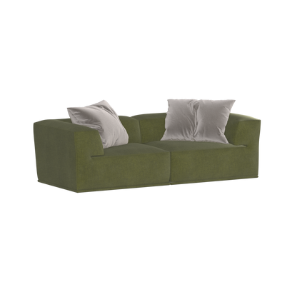 Savile Sofa — Compact Form with Wide Straight Armrests