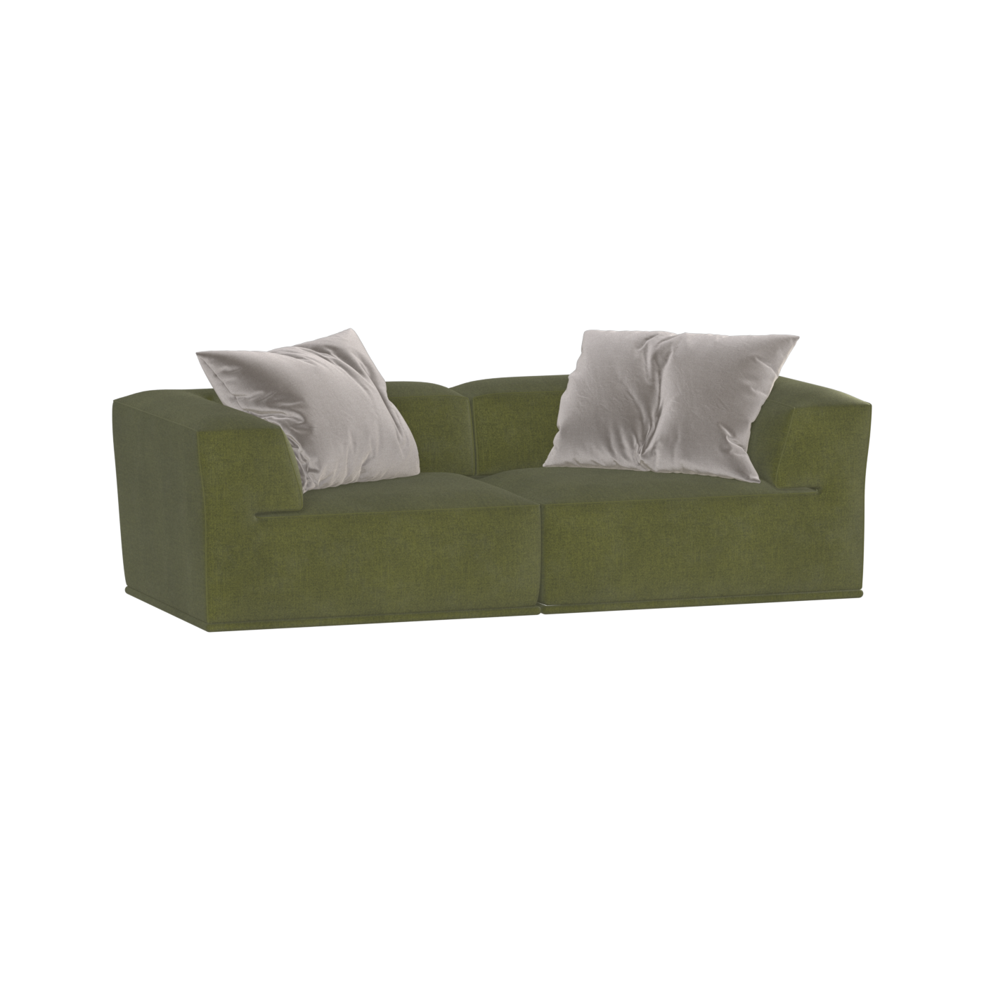 Savile Sofa — Compact Form with Wide Straight Armrests