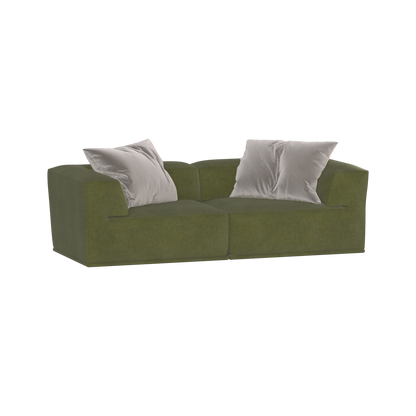 Savile Sofa — Compact Form with Wide Straight Armrests