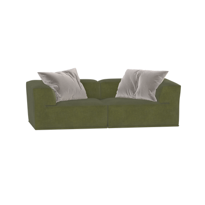 Savile Sofa — Compact Form with Wide Straight Armrests