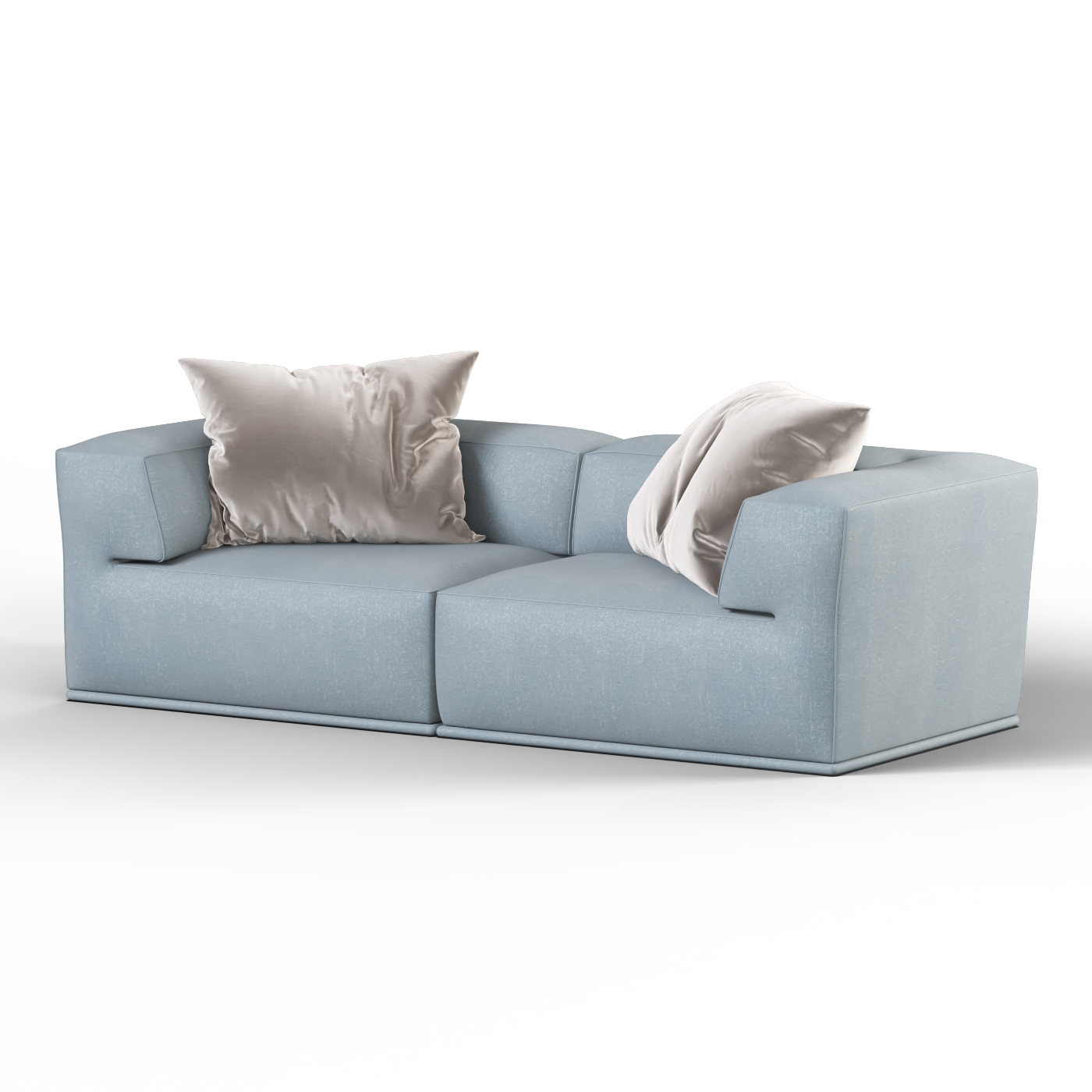 Savile Sofa — Compact Form with Wide Straight Armrests