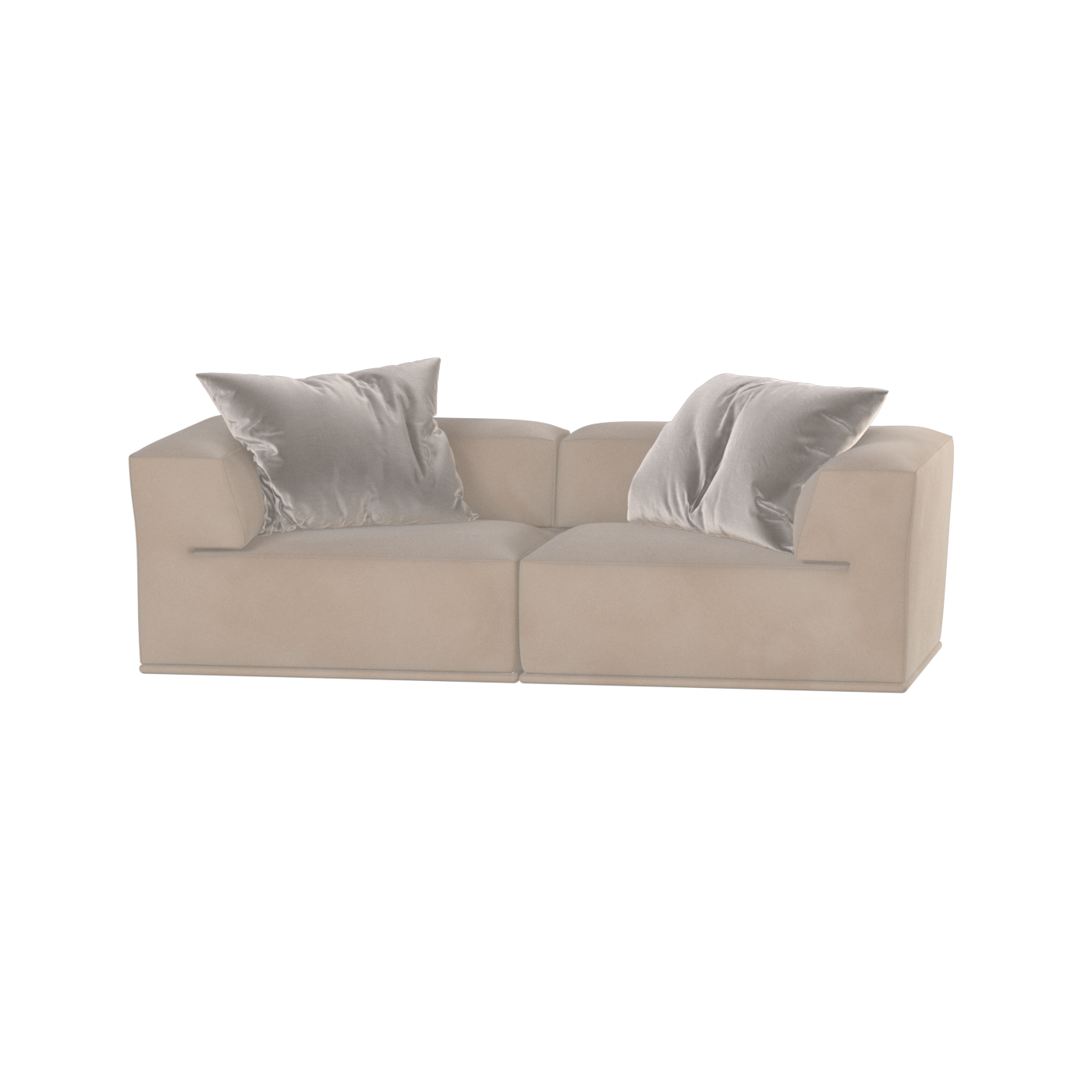 Savile Sofa — Compact Form with Wide Straight Armrests