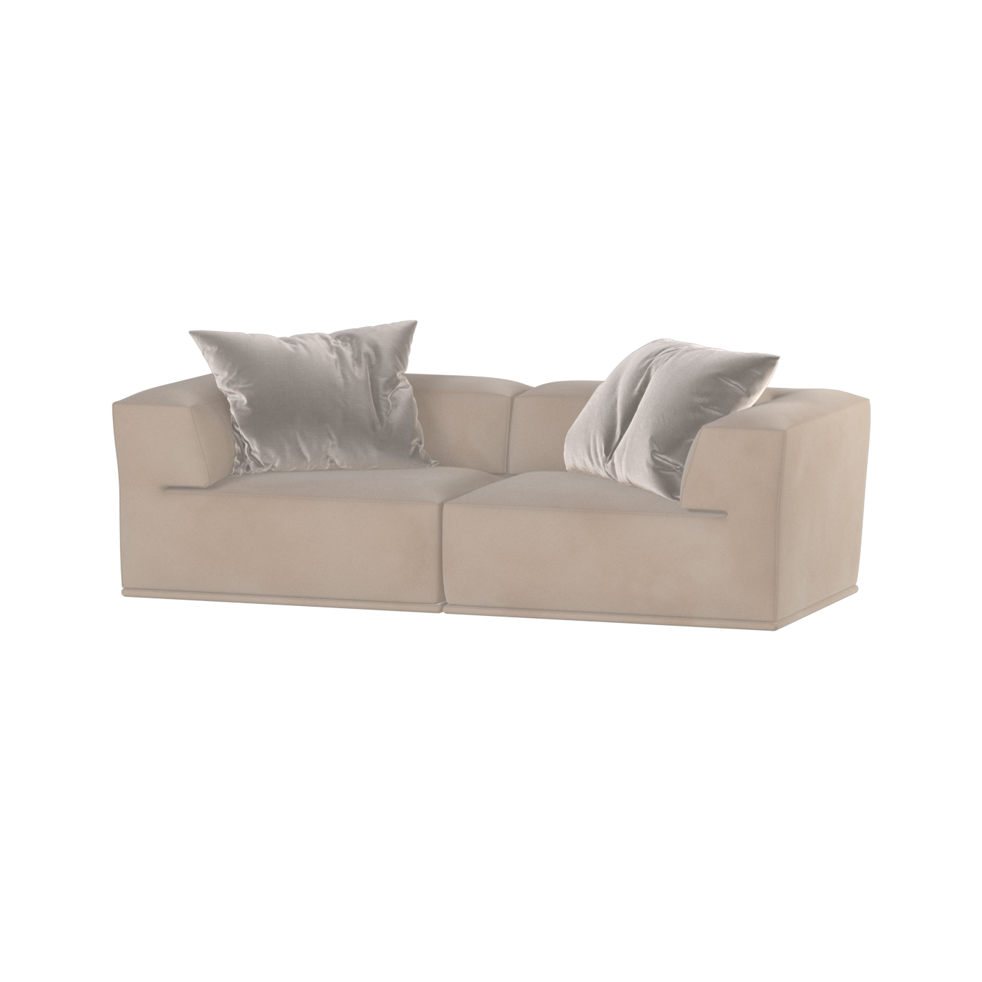 Savile Sofa — Compact Form with Wide Straight Armrests