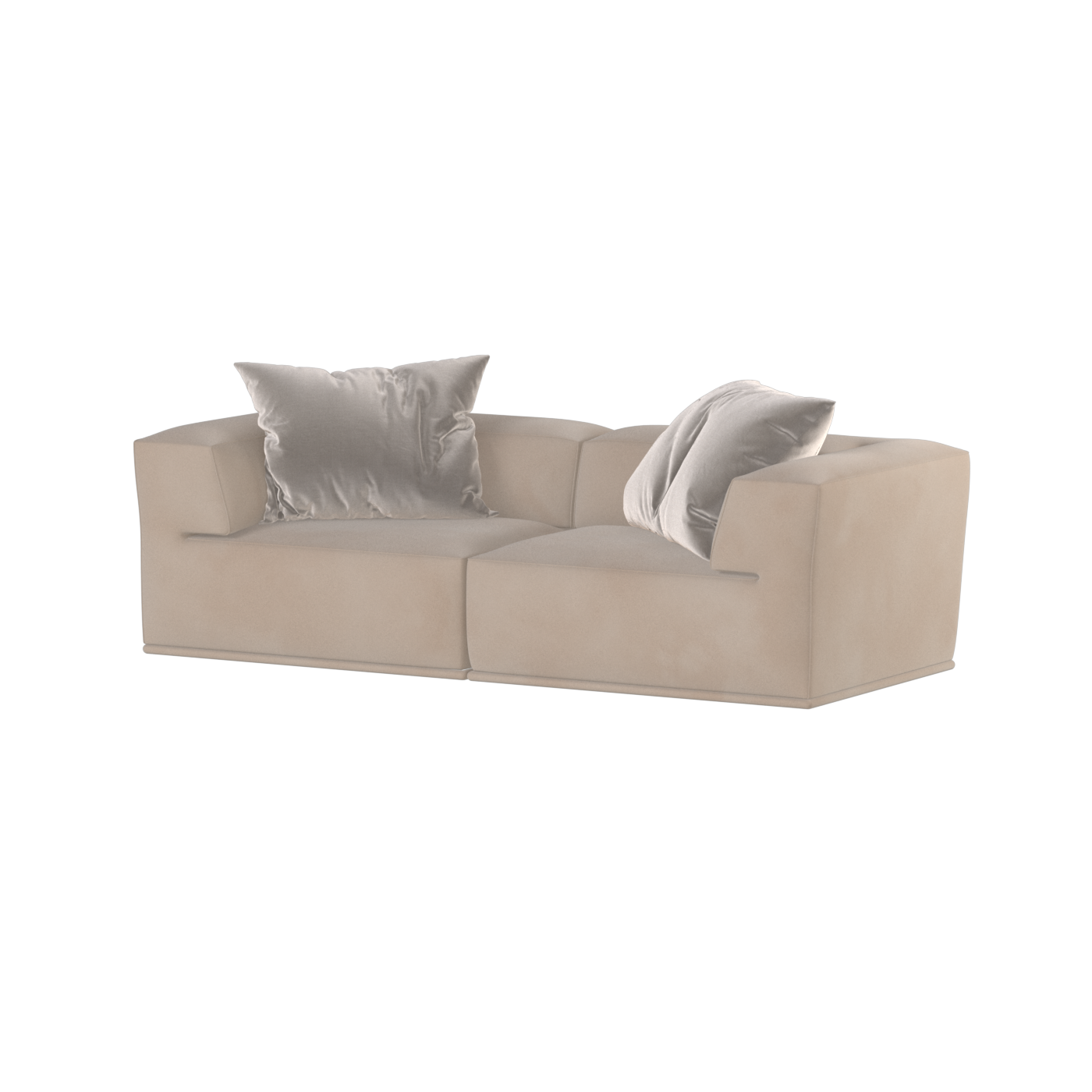 Savile Sofa — Compact Form with Wide Straight Armrests