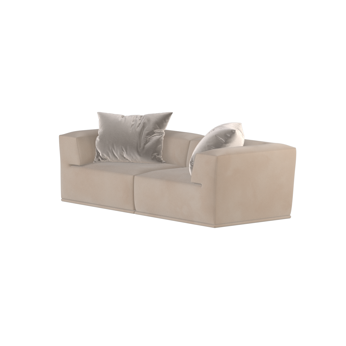 Savile Sofa — Compact Form with Wide Straight Armrests