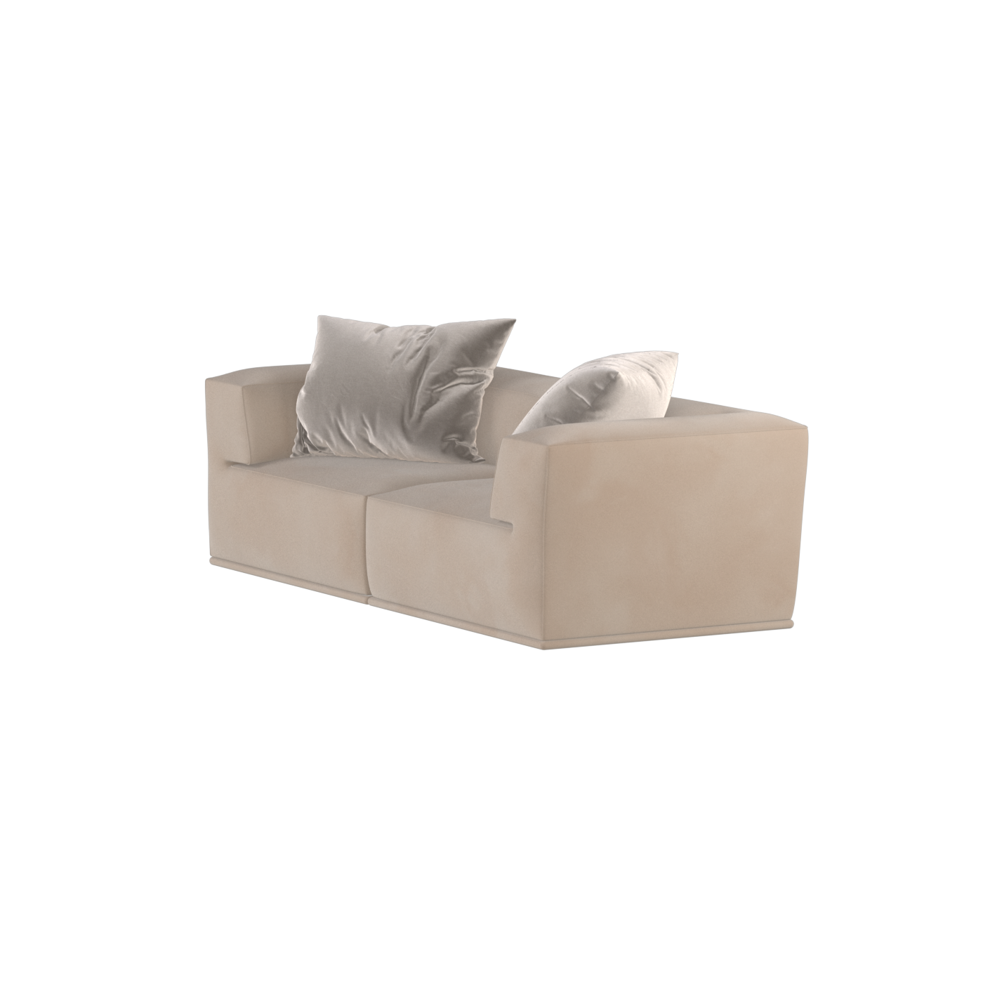 Savile Sofa — Compact Form with Wide Straight Armrests