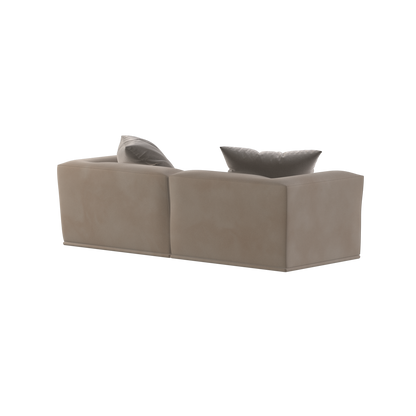 Savile Sofa — Compact Form with Wide Straight Armrests