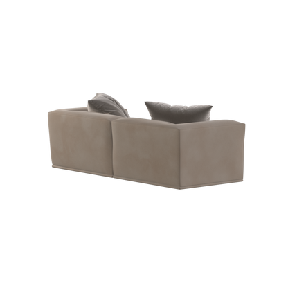 Savile Sofa — Compact Form with Wide Straight Armrests