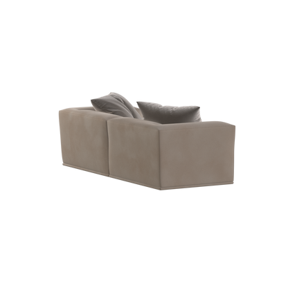 Savile Sofa — Compact Form with Wide Straight Armrests