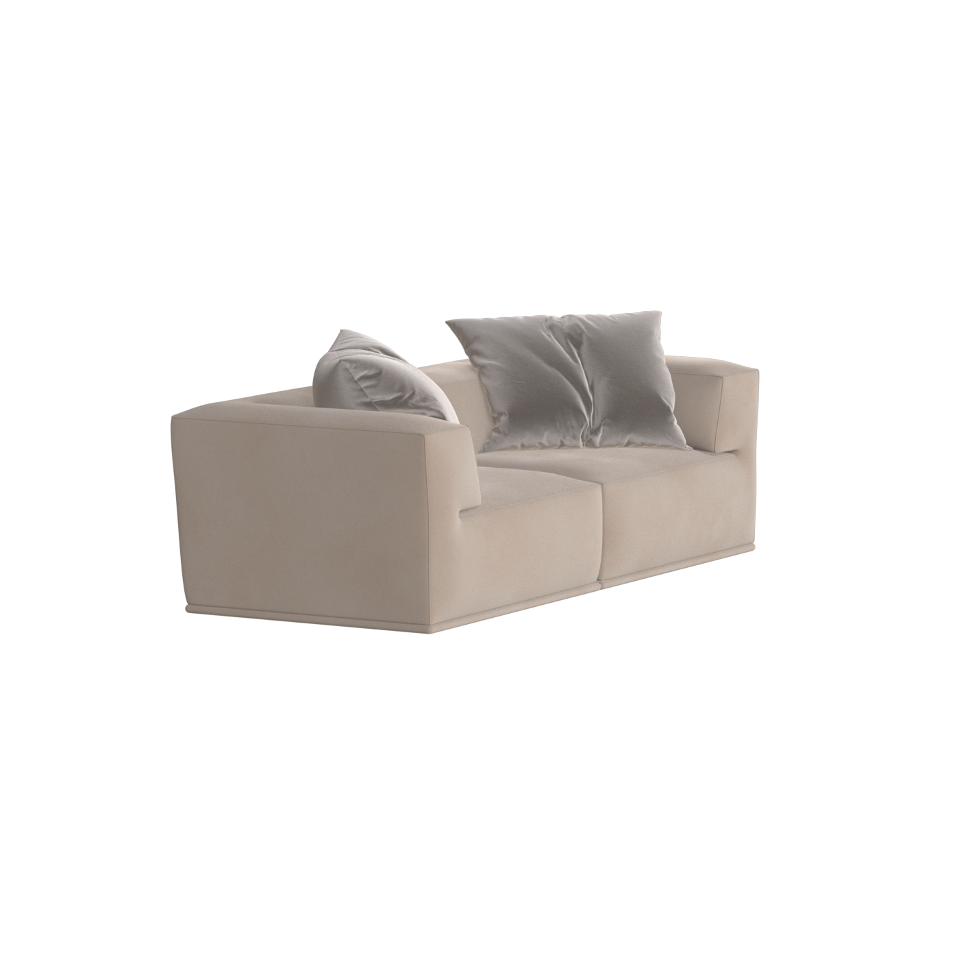 Savile Sofa — Compact Form with Wide Straight Armrests