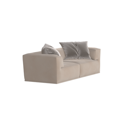 Savile Sofa — Compact Form with Wide Straight Armrests
