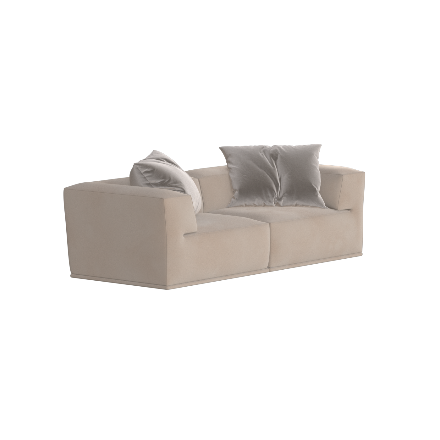 Savile Sofa — Compact Form with Wide Straight Armrests