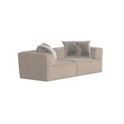 Savile Sofa — Compact Form with Wide Straight Armrests