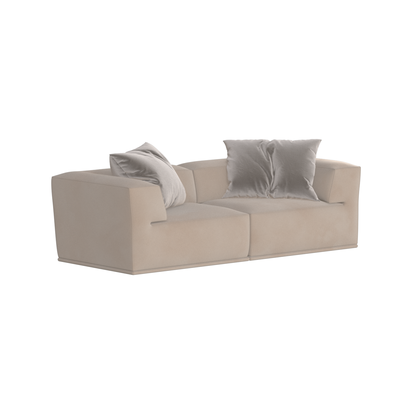 Savile Sofa — Compact Form with Wide Straight Armrests
