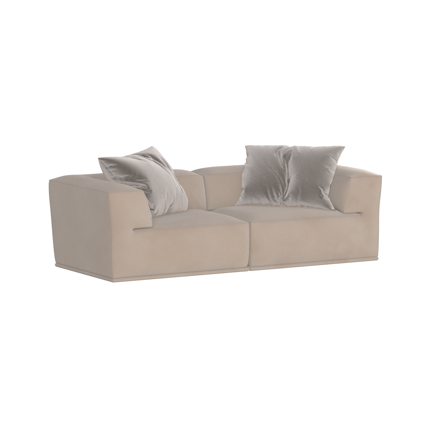 Savile Sofa — Compact Form with Wide Straight Armrests