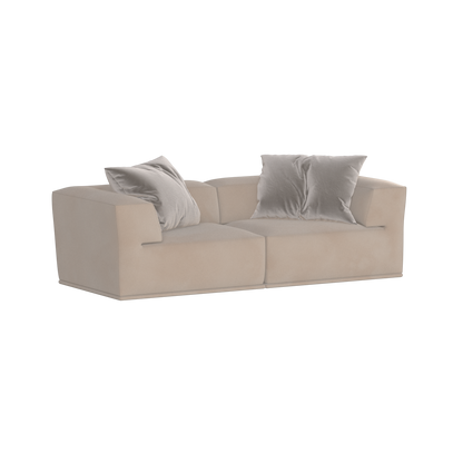 Savile Sofa — Compact Form with Wide Straight Armrests