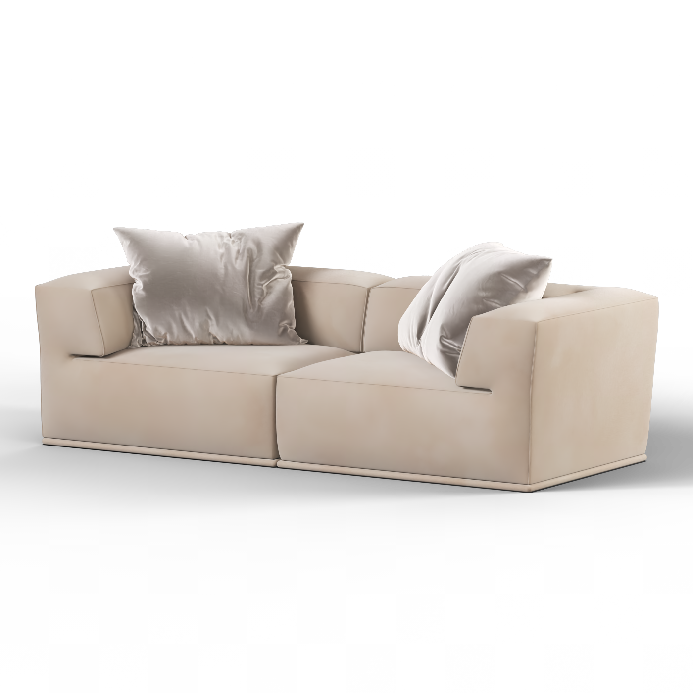 Savile Sofa — Compact Form with Wide Straight Armrests