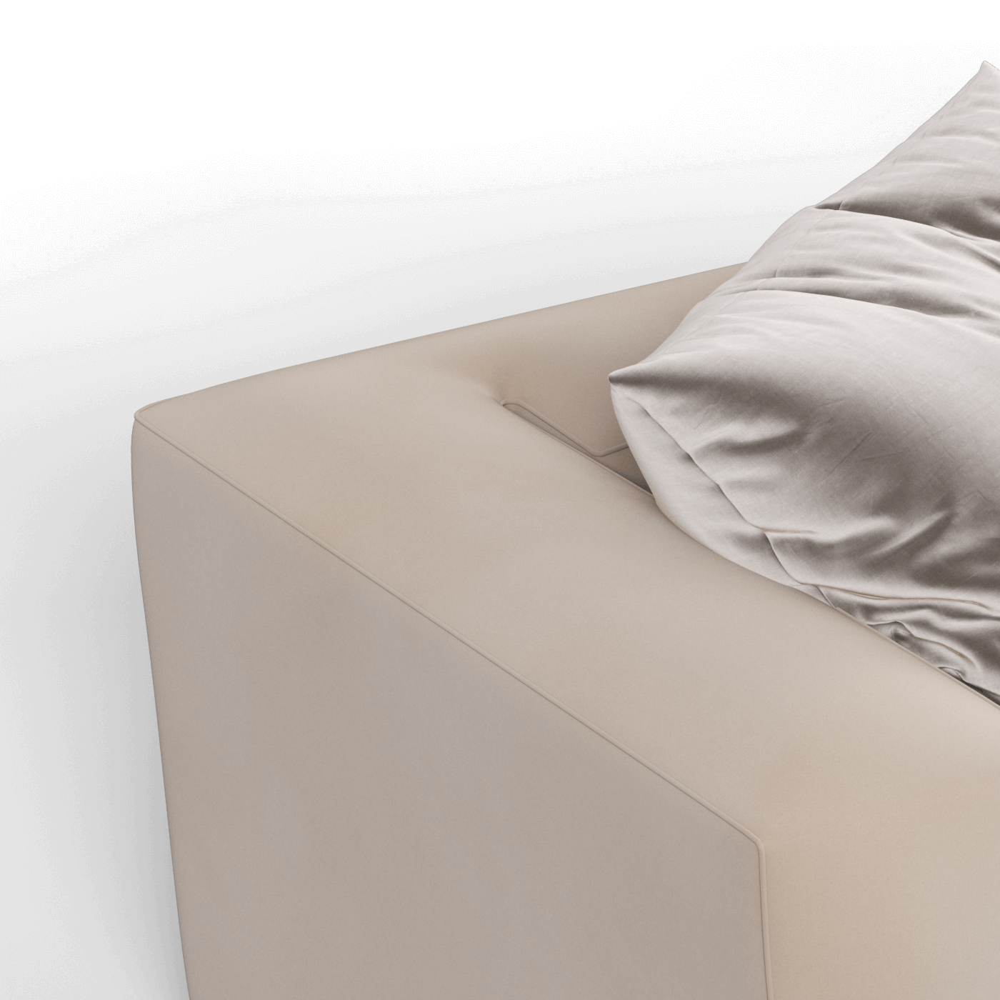 Savile Sofa — Compact Form with Wide Straight Armrests