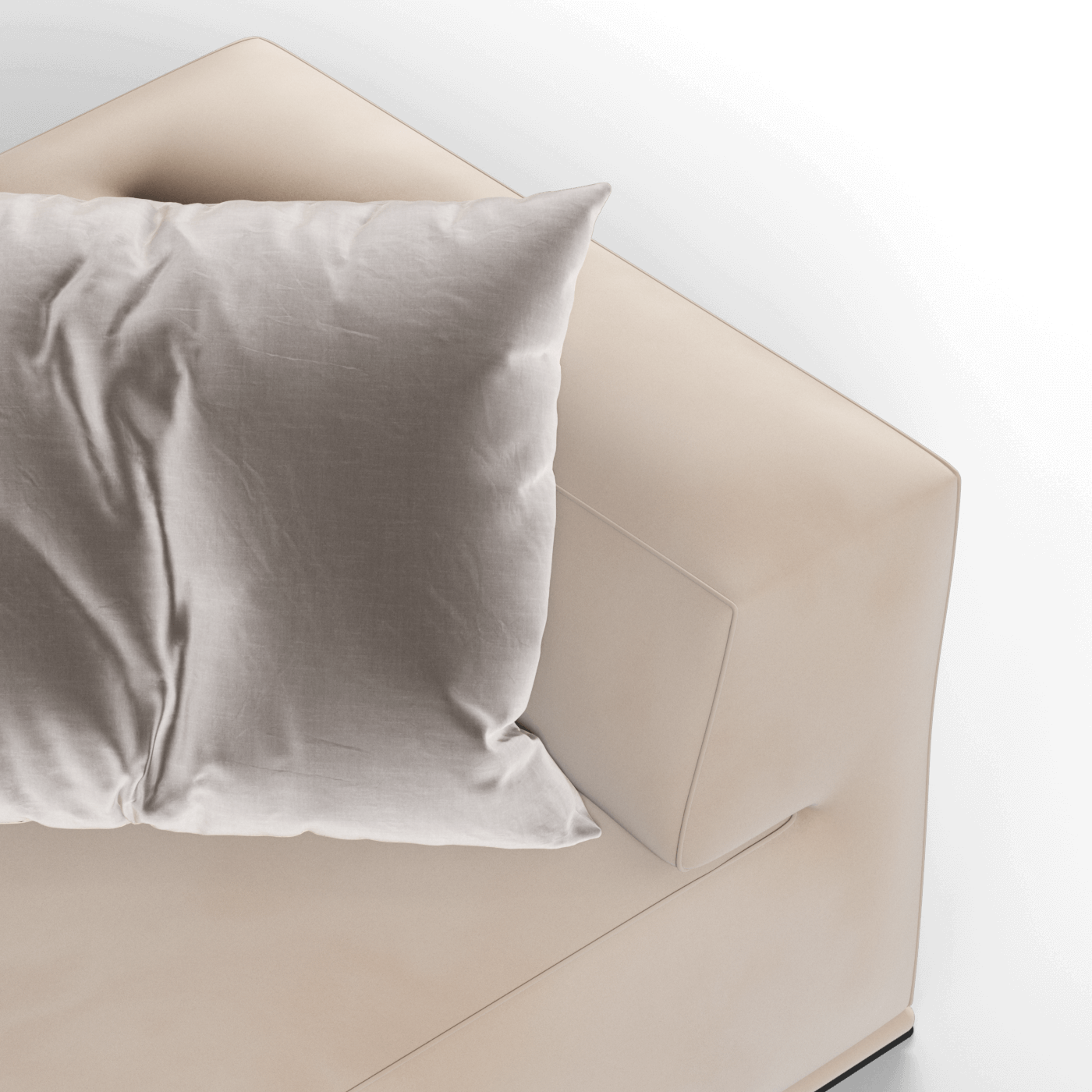 Savile Sofa — Compact Form with Wide Straight Armrests