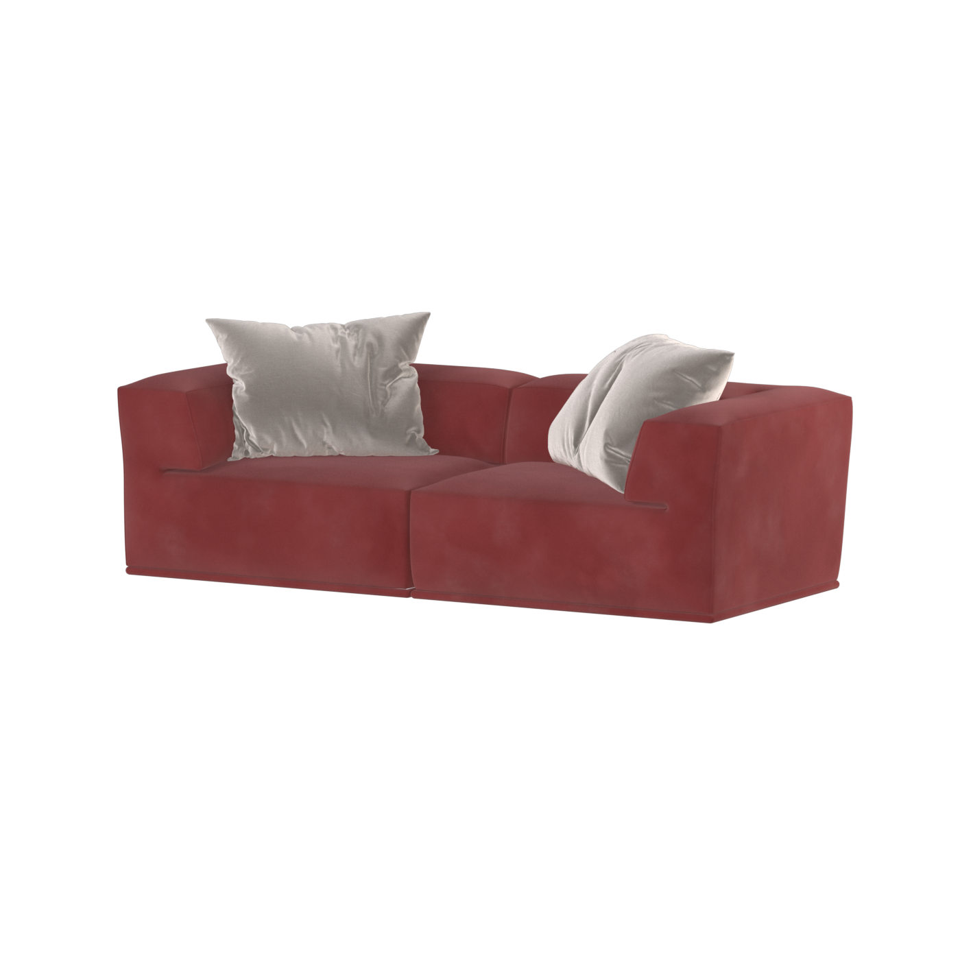Savile Sofa — Compact Form with Wide Straight Armrests
