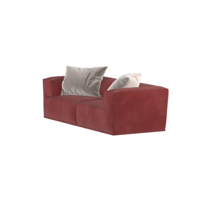 Savile Sofa — Compact Form with Wide Straight Armrests