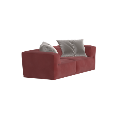 Savile Sofa — Compact Form with Wide Straight Armrests