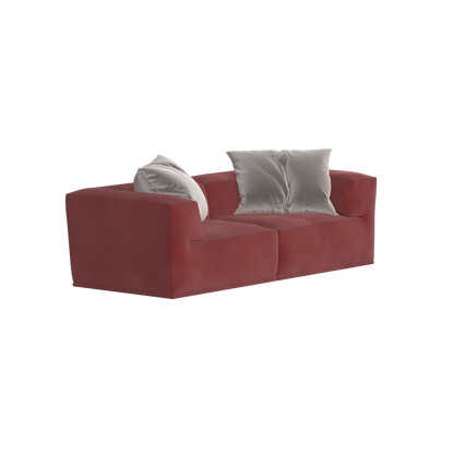 Savile Sofa — Compact Form with Wide Straight Armrests