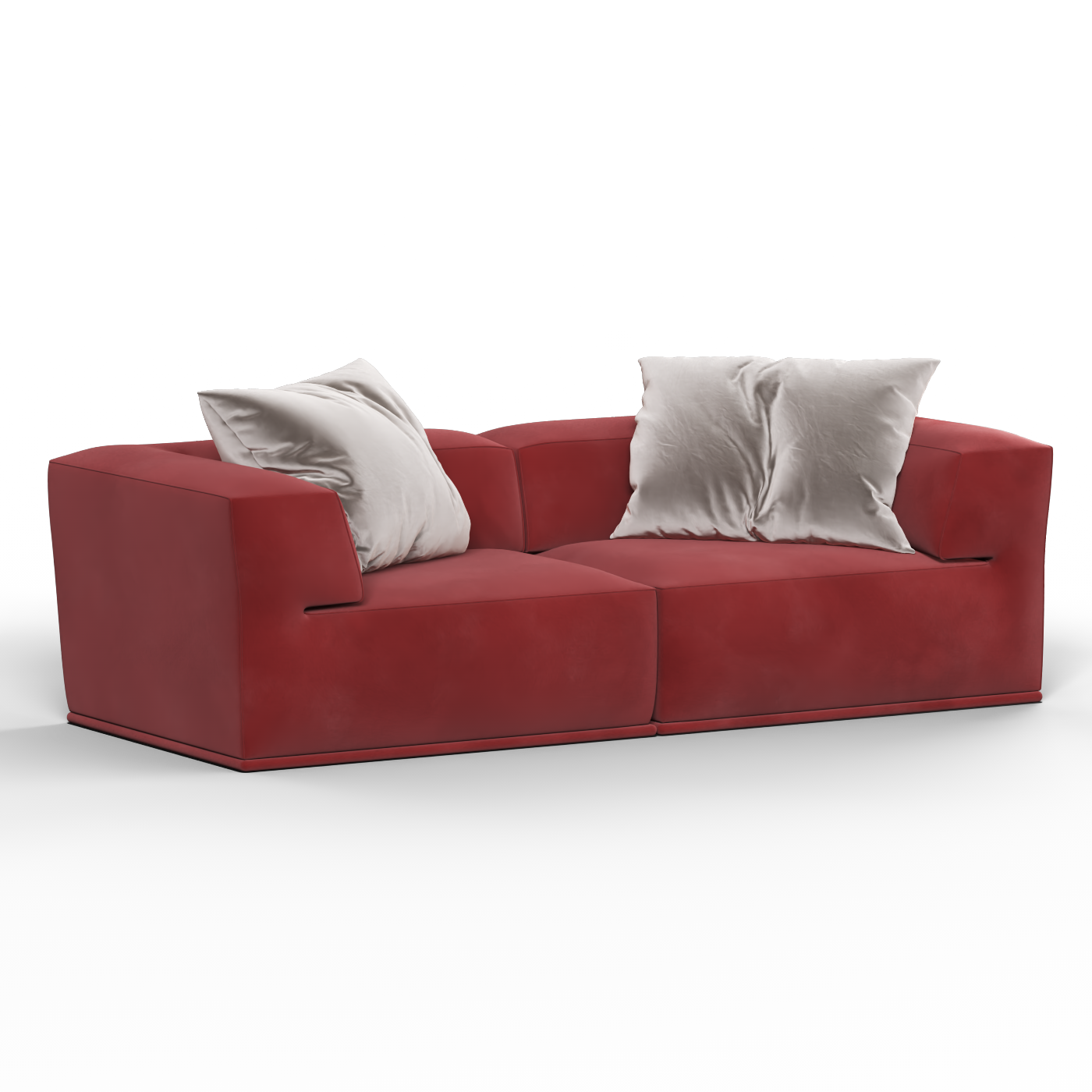 Savile Sofa — Compact Form with Wide Straight Armrests