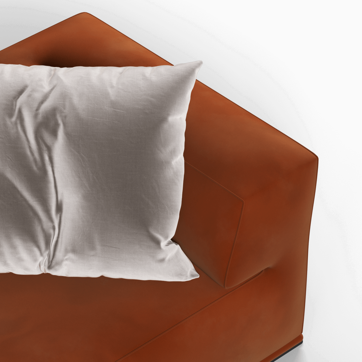 Savile Sofa — Compact Form with Wide Straight Armrests