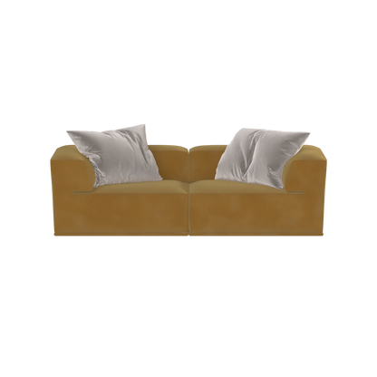 Savile Sofa — Compact Form with Wide Straight Armrests