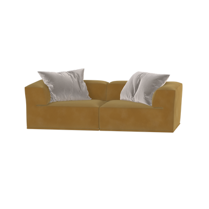 Savile Sofa — Compact Form with Wide Straight Armrests